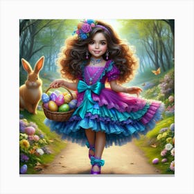 Easter Girl 15 Canvas Print