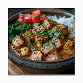 Tofu Curry Canvas Print