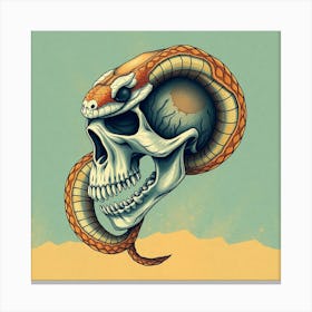 Skull Of A Cobra Canvas Print