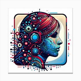 Futuristic Woman 1 Canvas Print