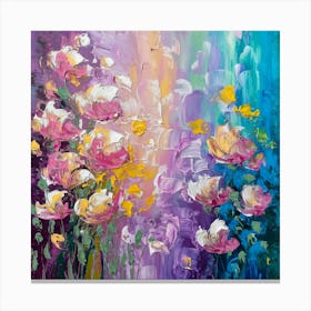 Abstract Flower Painting 3 Canvas Print