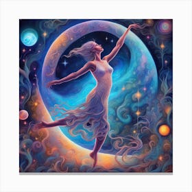 Dancing in the moonlight Canvas Print