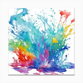 Colorful Splash Canvas Print