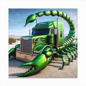 Scorpion Truck Canvas Print