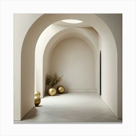 Arched Hallway 5 Canvas Print