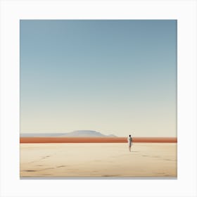 Man In The Desert Canvas Print