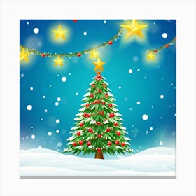 Season Background Holiday Merry Ornament Text New Year Decorating Eve Happy Design Card (12) Canvas Print