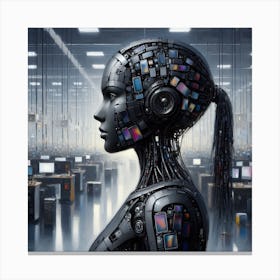 Robot Woman 20 Canvas Print