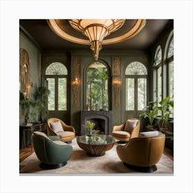 Deco Living Room 40 Canvas Print