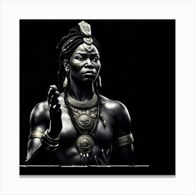 African Warrior Canvas Print