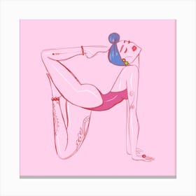 Yoga Girl Canvas Print