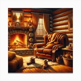 Cozy Cabin Canvas Print