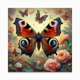 Peacock Butterfly 1 Canvas Print