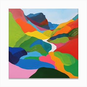 Colourful Abstract Runion National Park France 1 Canvas Print