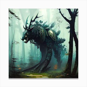 Dragon In The Forest Canvas Print