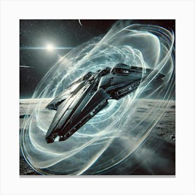 Lunaris Vanguard Gravitational Warp Engine Converted Canvas Print