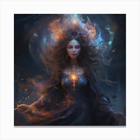 An Enigmatic Witch 1 Canvas Print