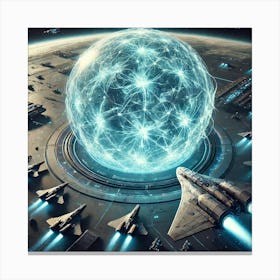 Glacier Vanguard Deployable Energy Shields Canvas Print