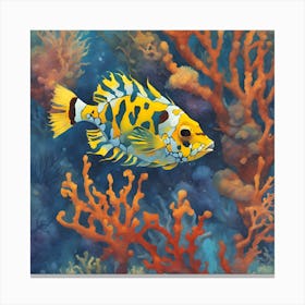 Flamingo Fish Canvas Print