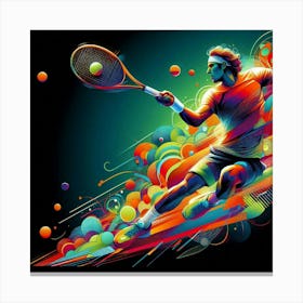 Tennis Player 2 Canvas Print