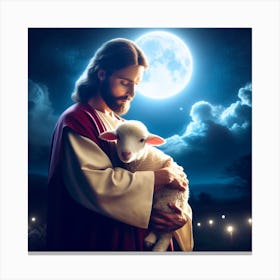 Jesus With Lamb Canvas Print