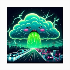 Lightning Storm Canvas Print