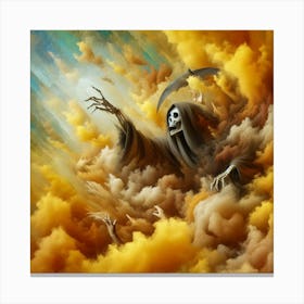 Death In The Clouds Canvas Print