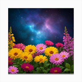 Flowers In The Sky Canvas Print