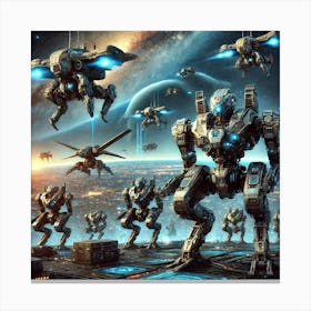 Robotic Units Converted Canvas Print