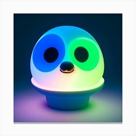 Panda Night Light Canvas Print