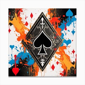 ace of spades 1 Canvas Print