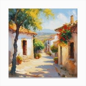 Village In Spain Canvas Print