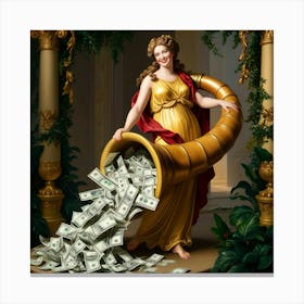 Goddess Of Money4 Canvas Print