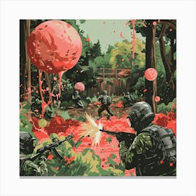 Red Ball Of Blood Canvas Print