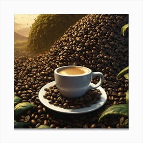 Coffee Beans 171 Canvas Print