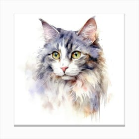 Lambkin Cat Portrait 1 Canvas Print