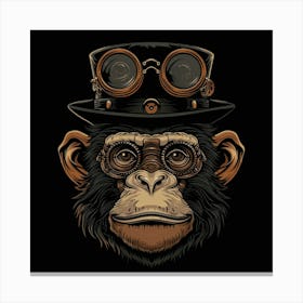 Steampunk Monkey 32 Canvas Print