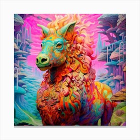 Psychedelic Horse Canvas Print