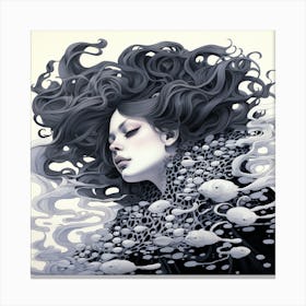 'The Woman In The Water' 1 Canvas Print