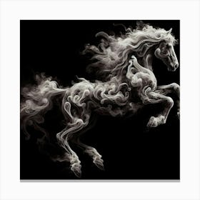Smoke Horse Canvas Print