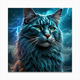 Thunderstorm Cat 2 Canvas Print