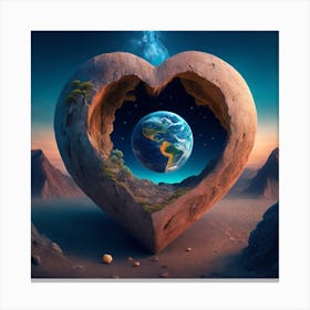 Heart Of The Earth Canvas Print