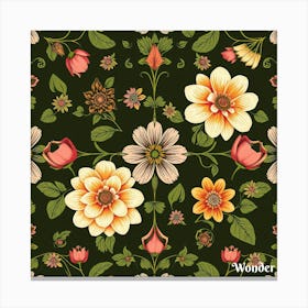 Floral Pattern 1 Canvas Print