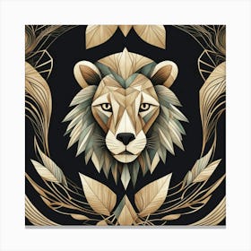 Lion Head Canvas Print