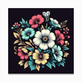 Flower Painting Canvas Print