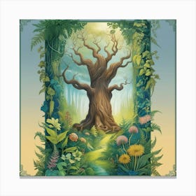 Leonardo Phoenix A Serene And Vibrant Illustration Of A Mystic 3 Canvas Print