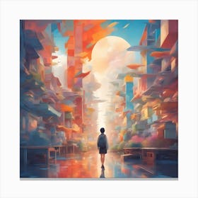 City In The Sky Canvas Print