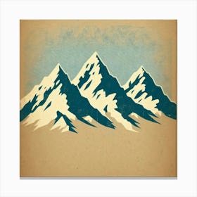 Mountains In The Sky Canvas Print