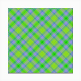 Plaid Fabric 126 Canvas Print