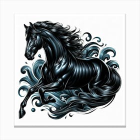 Creative Horse Beauty Illustration Nr 184 Canvas Print